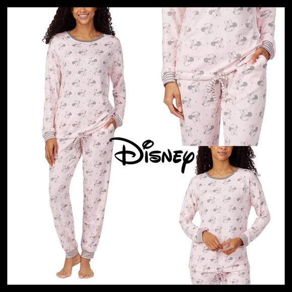 Disney Other - Disney Minnie Mouse Lounge Set Pink Pajamas
